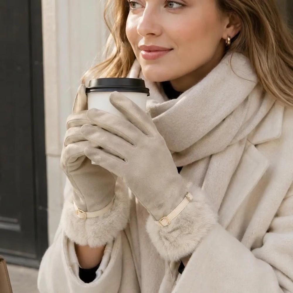 Warm Winter Gloves Windproof Thick Gloves Durable Touch Screen Gloves Women