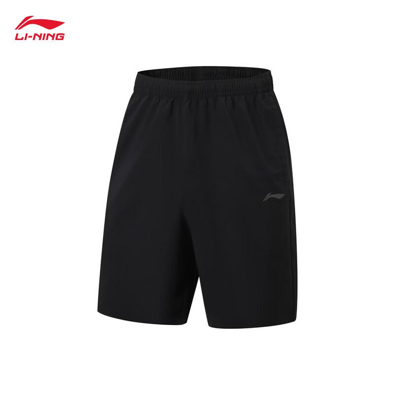 Li-Ning Мужской спортивный костюм с коротким рукавом и шортами, лето 2026, AWBW087
