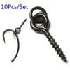 10Pcs Round Ring Bait Screws for Carp Fishing Tackle Boilie Bait Pop Up Chod Rigs 12mm Fishing Accessories