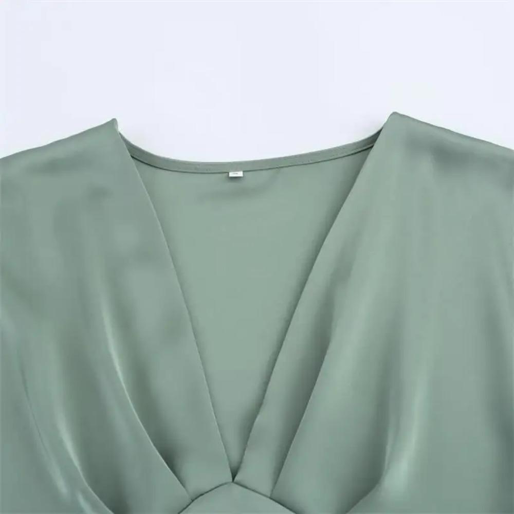 Новые женские платья Летние элегантные модные облегающие платья с V-образным вырезом для улиц и праздников Длинные платья для молодых женщин Шикарное удобное платье