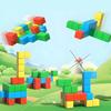 Plastic Puzzle Building Toys Magnetic STEM Toy Building Blocks Cube Magnetic Cube  Kids Toy