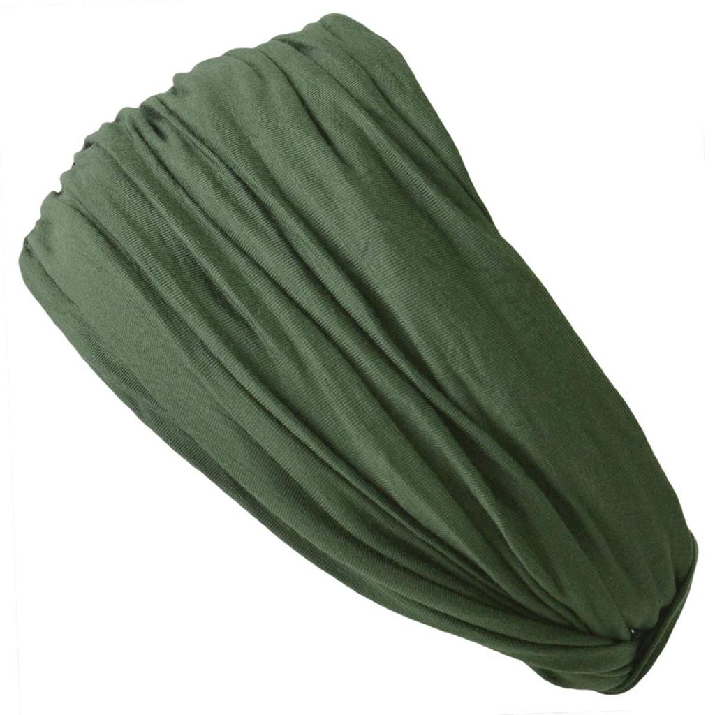 Casual Box Turban Solid One Size Fits Khaki Hairband, Volume, Color, All,