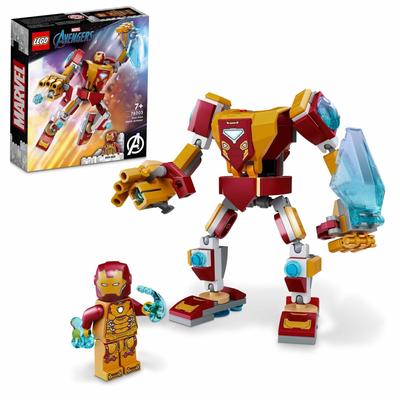LEGO Супергерои Железный Человек Механический Костюм 76203 Игрушечный Блок Подарок Супергерой Американские Комиксы Герой Сентай Мальчики Возраст 7 лет и старше