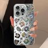 Милый Мультяшный Чехол для Телефона One Piece для iPhone 17 Air 12 14 16e 14 Plus 11 15 13 Pro 16 Pro Max Черный Мягкий Чехол