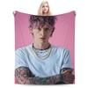 Новый тур MGK Lost Americana - Легкое тонкое фланелевое одеяло-плед, уютное, можно стирать в машине