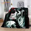 3D Gothic Horror Female Skull Dead Girl Soft Plush Blanket,Flannel Blanket Throw Blanket for Living Room Bedroom Bed Sofa Picnic