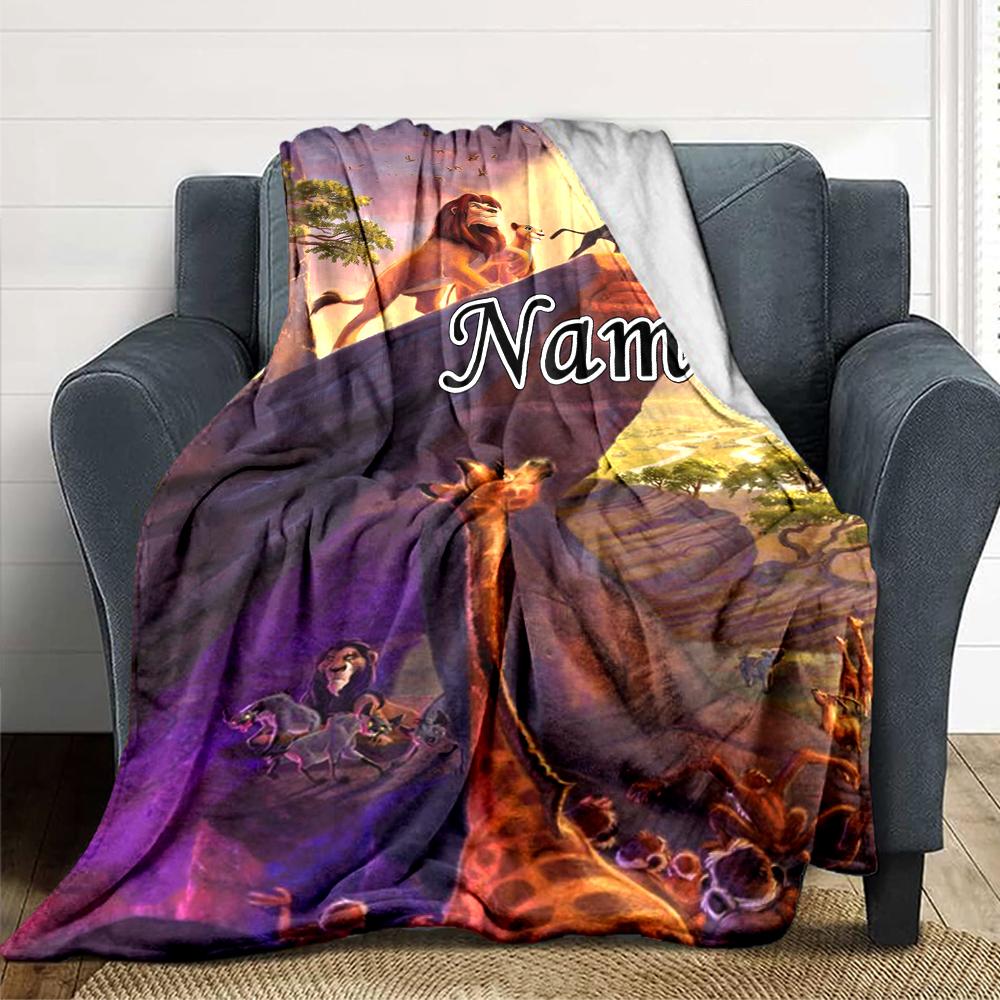 Custom Name Love Sky blanket for Couch & Bed, Plush Cozy Fuzzy Blanket Super Soft & Warm Blankets for Fall and Winter. 0908332