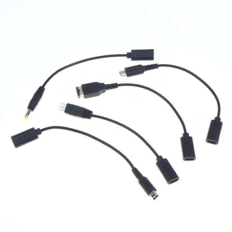 1 шт. Кабель-переходник для линии питания USB C Зарядный кабель Провод Тип-C Для Nds Ndsi Gba Sp 2Ds New 3Ds Ll Xl Psp1000 2000 3000