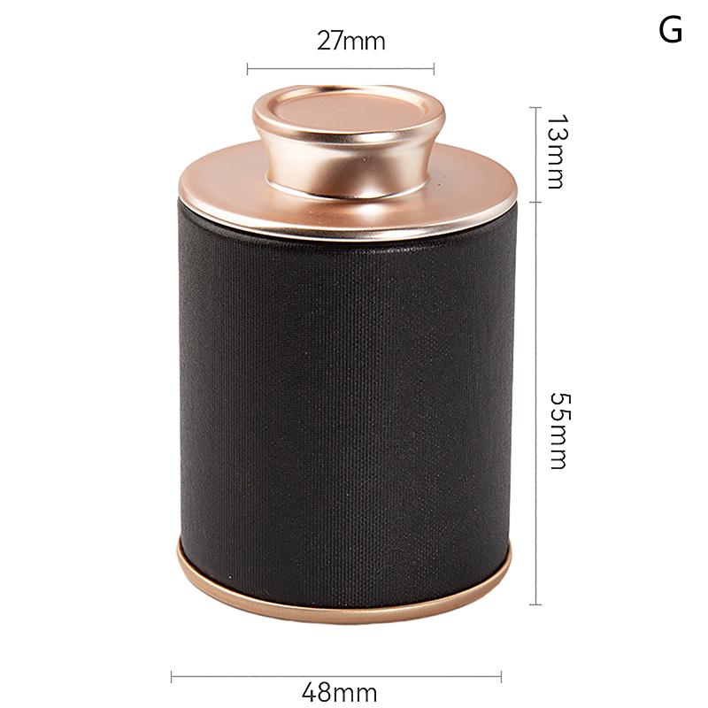 1Pc Solid Mini Empty Tea Tin Can Household Green Black Tea Sealed Jar Portable Travel Small Tea Packaging Box Paper Storage Can