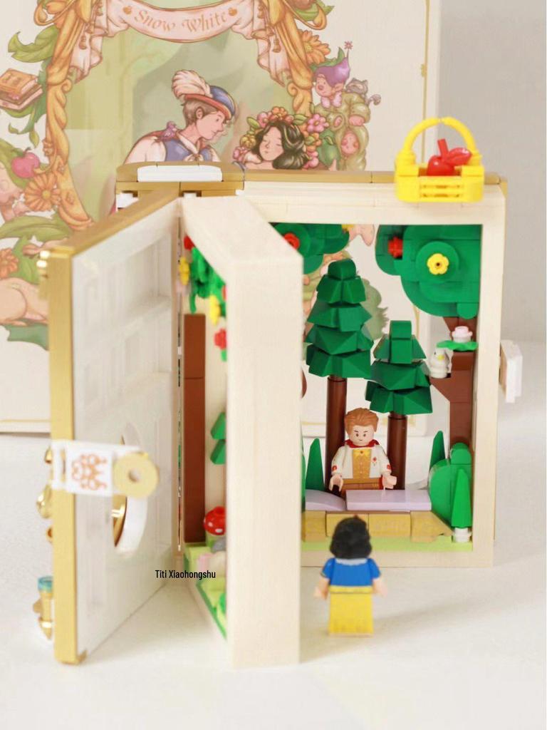 Лесной поцелуй и Желание Пазл 3D Книга из строительных блоков: Развивающий игровой набор для сборки