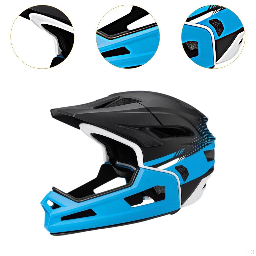 Велосипедный шлем, полнолицевое велосипедное снаряжение, защитная экипировка, съемная моющаяся подкладка для велосипеда