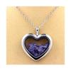 Stones and Minerals. Raw Tanzanite Necklace. Heart Model.