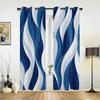 Темно-синие волнистые абстрактные линии шторы для спальни гостиной шторы для кухни детской комнаты занавески для окна современный домашний декор