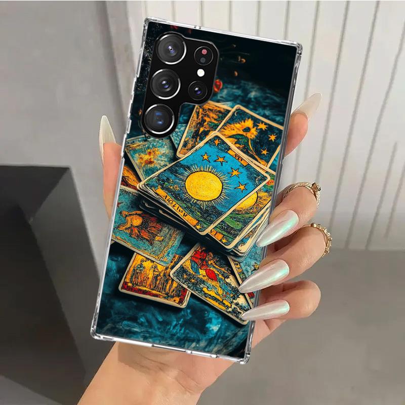 Чехол для телефона с картой Таро "Ведьма" для Samsung Galaxy S26 S24 S23 Ultra S25 Edge S22 S21 Plus S20 FE + Мягкий чехол с принтом Funda Galaxy S2