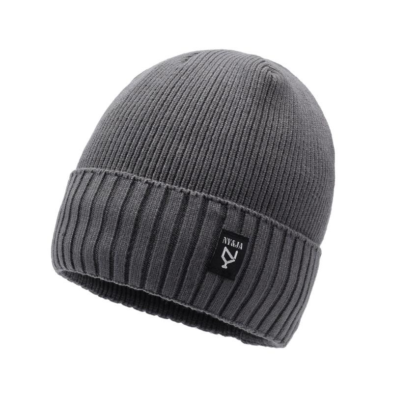 Winter Knitted Hats For Men And Women Of The Same Style, Warm And Cold-Proof Wool Hats, Trendy Cycling Cotton Hats, Piled And Thickened Cotton Hats