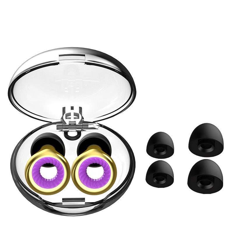 Шумоподавляющие бесшумные металлические силиконовые беруши с петлей-кольцом для сна и плавания