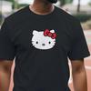 Cute Cartoon Cat Face Shirt, Kawaii Cat Graphic Tee, Minimal Cat Head Illustration, Cute Gift for Hello Kitty Lovers, Pastel Kawaii Shirt