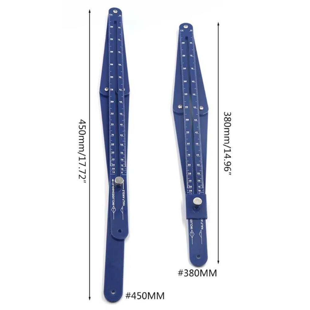 Измеритель угла из нержавеющей стали Транспортир Многофункциональный Диагональный Квадрат Линейка Измерительные Инструменты