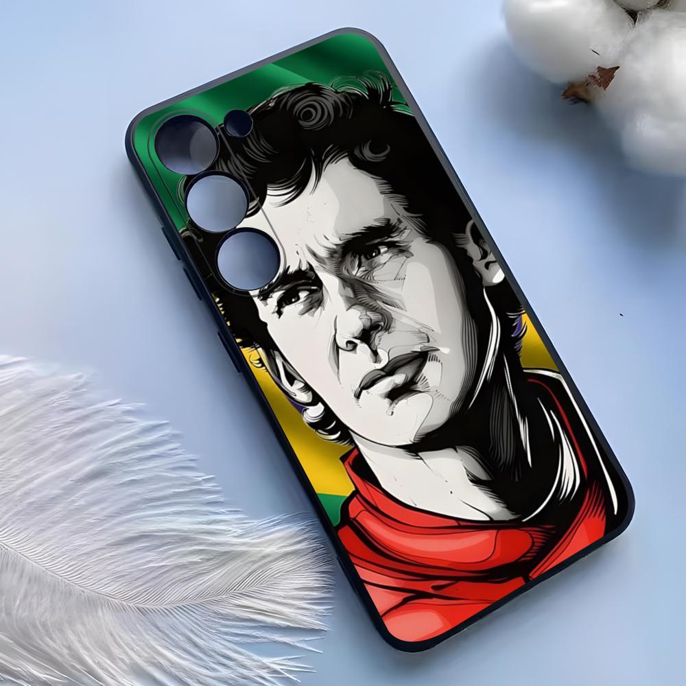 Чехол для телефона Ayrton Senna F1 для Samsung S25 Ultra S24 S23 S22 S21 S20 Plus Fe Galaxy A54 A53 A34 A25 Силиконовый чехол
