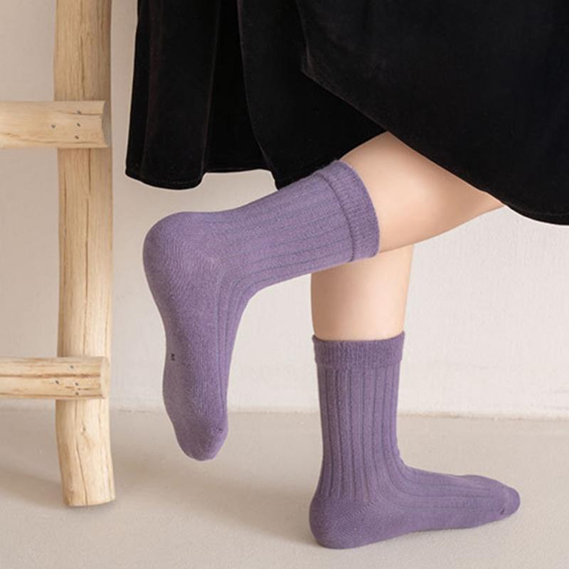 Детские носки Однотонные детские носки средней длины