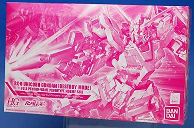 Интернет-магазин моделей из прозрачного пластика HGUC Unicorn Gundam Destroy Mode Pearl 1/144 NT-D Ver. (Хобби Лимитед)
