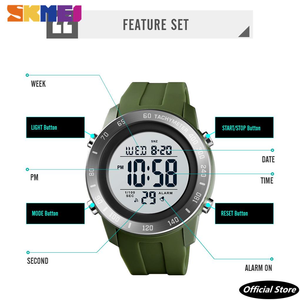 Мужские цифровые светодиодные часы SKMEI