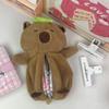 Animal Doll Cartoon Capybara Plush Doll Large Capacity Capibara Plush Pencil Pouch  Children