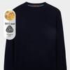 Men's Business Casual Pure Color Round Neck Wool Sweater