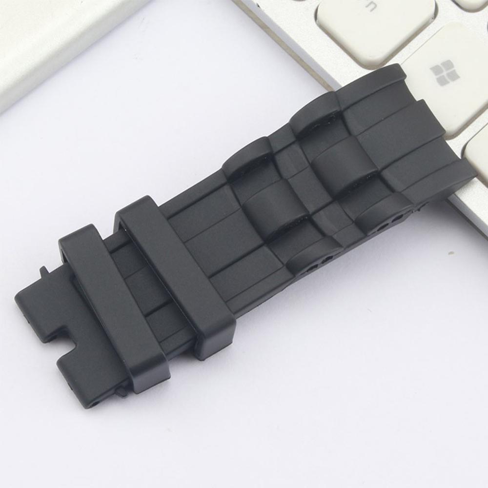 1 пара 26 мм резиновый черный ремешок для часов для Invicta