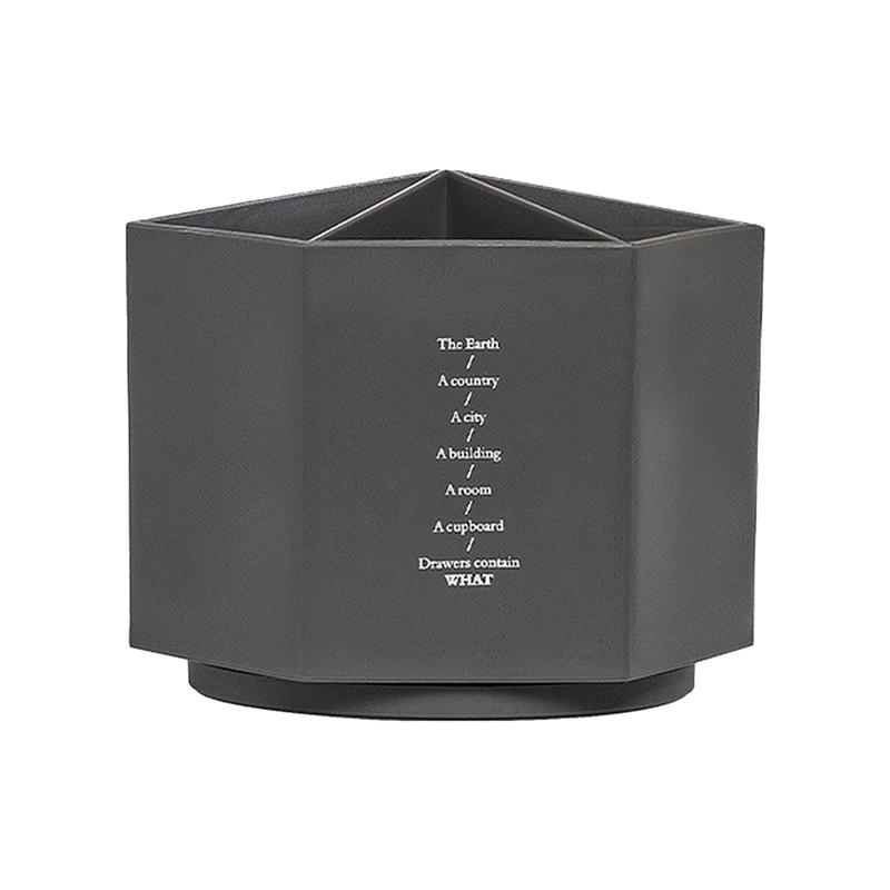 Простой держатель для ручек в форме шестиугольника с 6 ячейками, вращающийся на 360 градусов, настольный органайзер большой емкости для хранения канцелярских принадлежностей и косметики