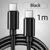 Опциональный кабель USB C на Type C разной длины, 66 Вт, 5 А, для быстрой зарядки, нейлоновый, 1/2/ для дома, путешествий, зарядки телефона