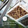 Pet Accessories 20x19cm Wild Bird Feeding Pan Clear Acrylic Window Bird Feeder for Monitor Bird Behaviour