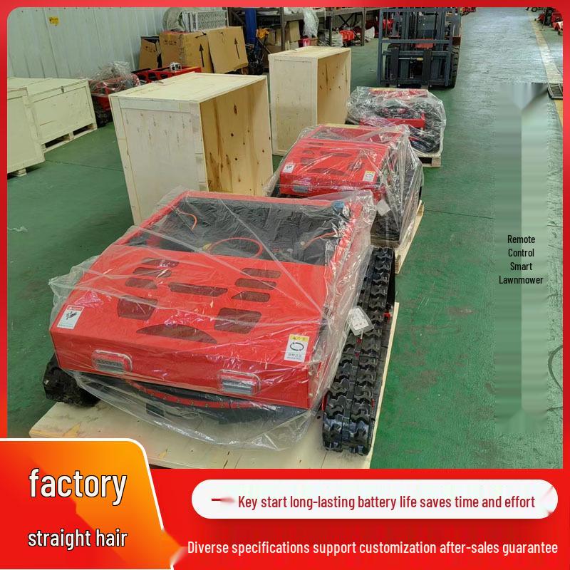16 HP Remote-Control Tracked Lawn Mower Mulcher with Loncin 452CC Engine for Export to France