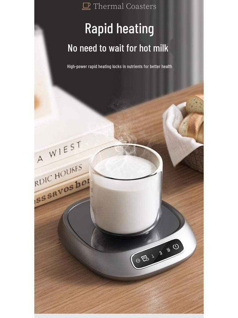 Smart Heated Cup Mat for Coffee & Milk - Desktop Temperature Control for Home & Office