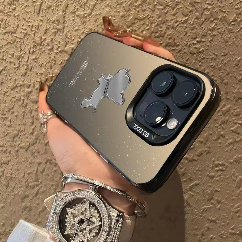 Защитный чехол для телефона с рисунком щенка Bell для iPhone 12 Pro Max до iPhone 16, Совместим с моделями Apple 14-15 Pro, Дизайн для трансграничной торговли.