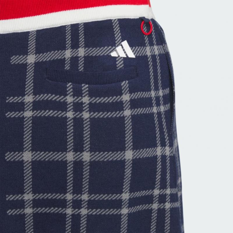 Adidas Golf Women S Pulley faShion 3S Checked Skirt iS4755