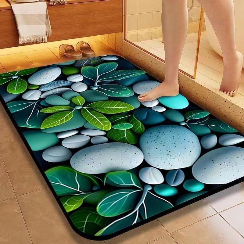 Коврики для ванной комнаты, впитывающие воду, быстросохнущие коврики для ног, впитывающие воду, коврики для туалета, коврики для входа в дом