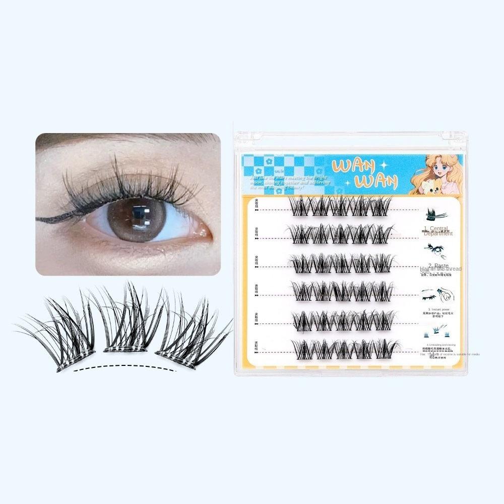 Макияж Клей Накладные Ресницы Милые Накладные Ресницы Бесклеевые Искусственные Ресницы Женщины/Девушки