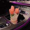 Креативное украшение салона автомобиля Милые поделки Орнаменты Автомобильный букет из тюльпанов Декоративные принадлежности Украшение центральной консоли автомобиля Подарки
