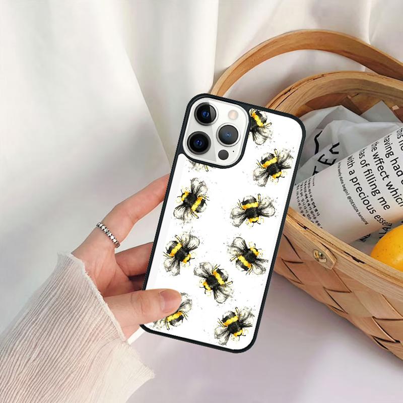 Чехол для телефона с пчелами для iPhone 17 Air 16 15 14 11 12 13 Pro MAX Plus coque Чехол-оболочка