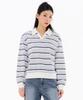 CHASECULT Women'S Striped Open Collar T-Shirt-Farg5166B0A