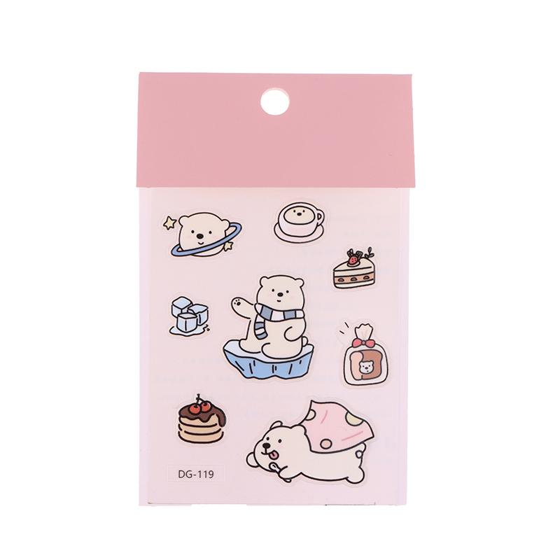 1Set PVC Cute Animal Stickers Funny Three Dimensional Jelly Planner Decorative Stickers Mobile Phone Computer Stickers