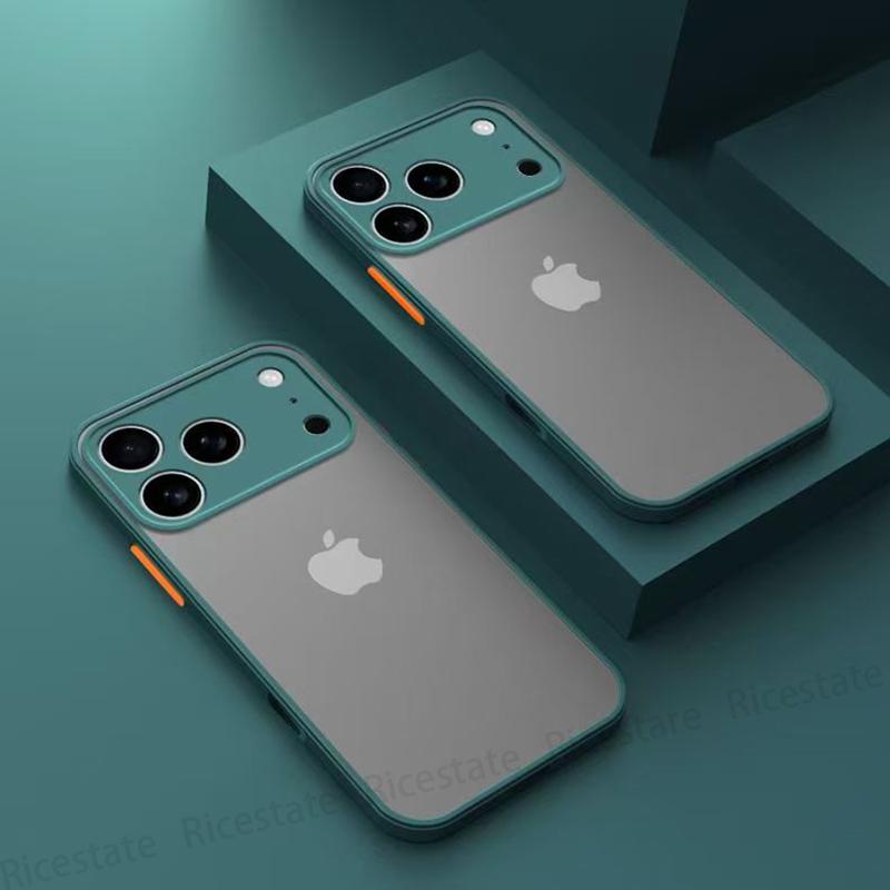Новый ударопрочный матовый жесткий чехол-броня для iPhone 17 Pro Max 17 Air Чехол для iphone17 Pro Max Силиконовый матовый чехол на заднюю панель