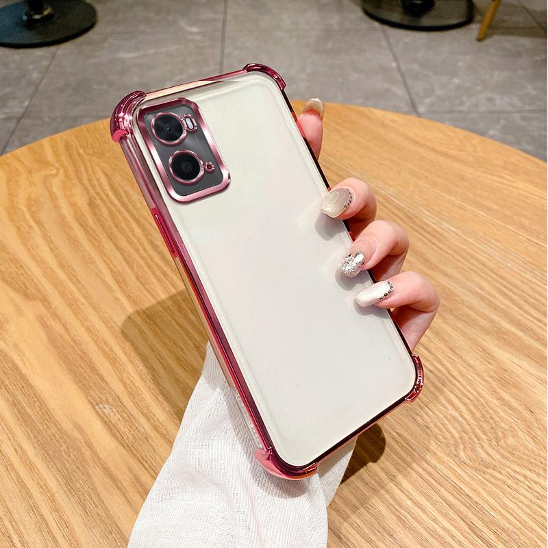 Для OPPO A96 Чехол OPPO A76 Чехол для телефона Блестящий блестящий силиконовый объектив камеры Мягкая задняя крышка