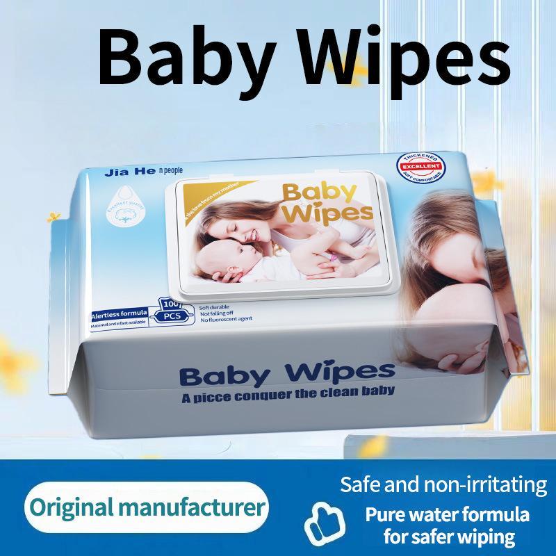 Thick Baby Hand & Mouth Wipes, Large Pack with Lid for Newborns