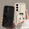 Чехол для телефона Samsung S26 S25 S24 S23 S21 S20 Ultra Милый Мультяшный Человек-Спичка Смешной Funda для Galaxy S25 S24 FE S26 Plus Мягкий Чехол