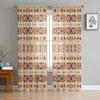 Geometric Morocco Retro Sheer Curtains For Living Room Kitchen Window Curtains Bedroom Tulle Voile Curtains