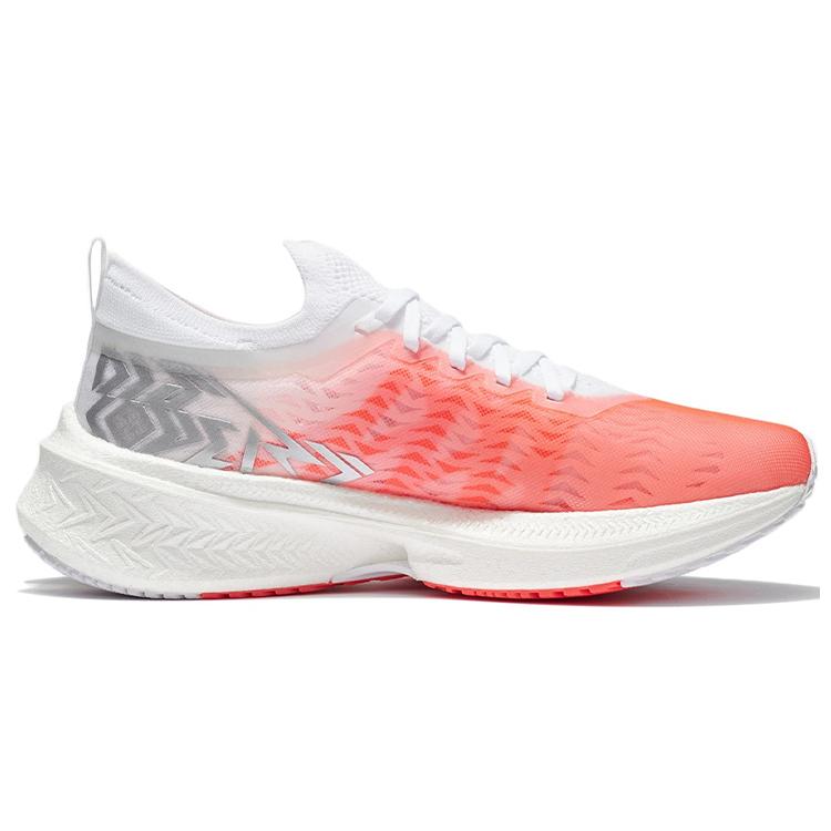 Женские беговые кроссовки Li Ning Feidian Discovery, низкие, неоновый фруктово-красный/стандартный белый ARMR006-13