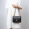 Michael Kors Кожаная сумка-конверт Serena, Сумка на плечо, Сумка через плечо Средняя Женская Черная 35S2GNRL2U-001