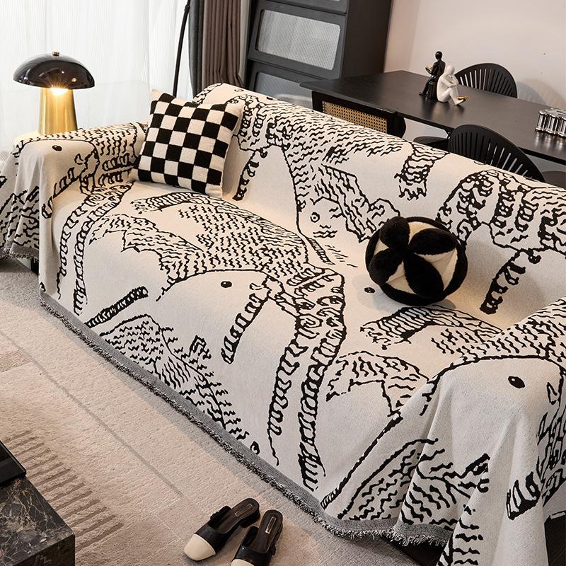 Anti-Cat Scratch Sofa Towel Sofa Cover New Four-Season Universal Cover Cloth A Whole Towel Blanket Home Textile Decor